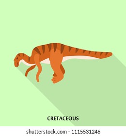 Cretaceous icon. Flat illustration of cretaceous vector icon for web design