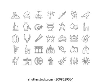 Crete. Collection of perfectly thin icons for web design, app, and the most modern projects. The kit of signs for category Countries and Cities.