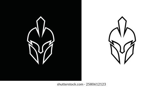 cretive logo spartan with modern concept