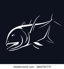 Crevalle jack Fishing Logo, Great to use as your Crevalle fishing activity. 