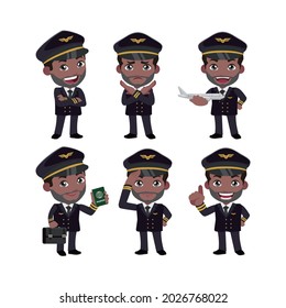 Crew commander with different poses