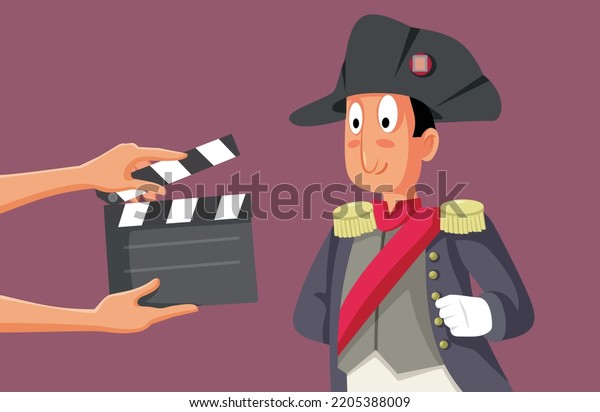 \
Crew Filming Historical Artistic Movie Vector\
Cartoon Illustration. Actor starring in a French revolution film\
rehearsing a scene in\
costume\
