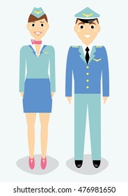 crew. flat style. vector illustration.