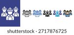 Crew  Icon sets multi style collection
