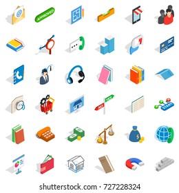 Crew icons set. Isometric style of 36 crew vector icons for web isolated on white background