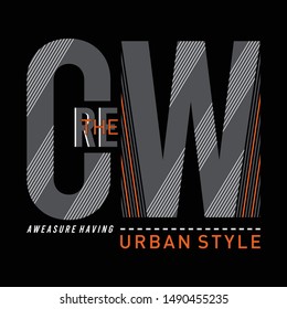 the crew typography design for t-shirt,vector illustration -Vector