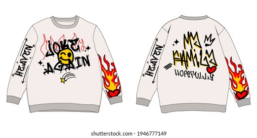 Crewneck Streetwear Lifestyle Design V3 Commercial Use