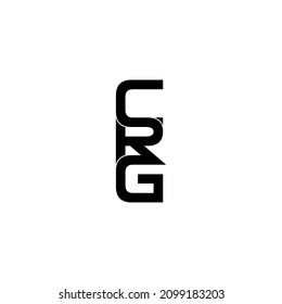 crg typography letter monogram logo design