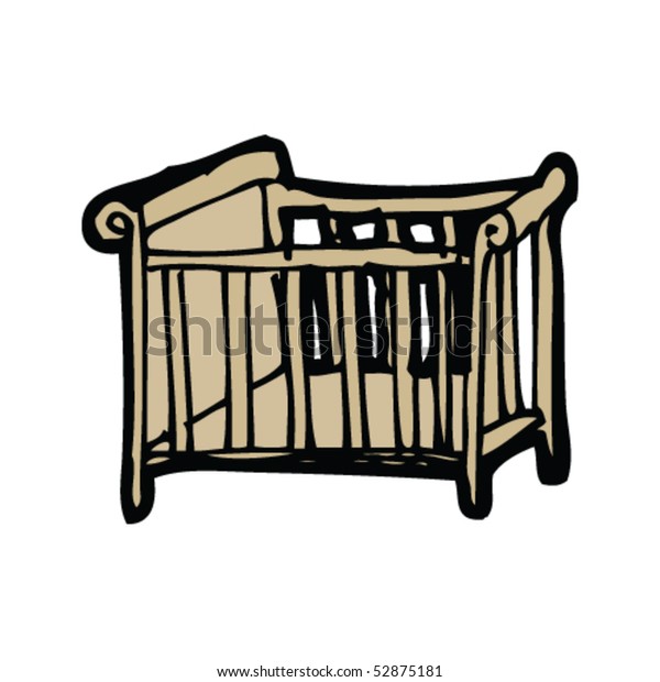 Crib Drawing Stock Vector (Royalty Free) 52875181