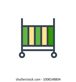 crib icon filled outline