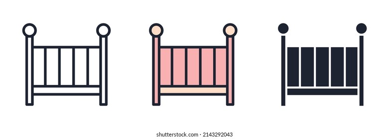 crib icon symbol template for graphic and web design collection logo vector illustration