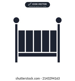 crib icon symbol template for graphic and web design collection logo vector illustration