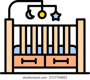 Vector de diseño de iconos creativos Nuevos de la cuna