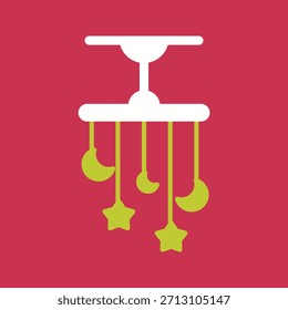 Icono gráfico del Vector creativo del juguete de la cuna