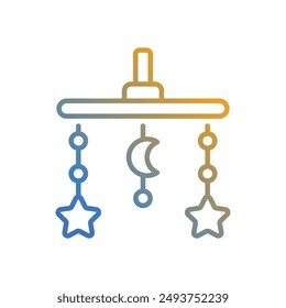 Crib Toy icon vector stock illustration