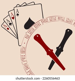 Cribbage is a 2-player card game popular all over the world.