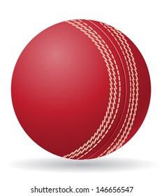 cricet ball vector illustration isolated on white background