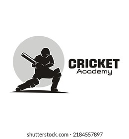 The Cricket Academy Logo Design in Black  White