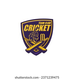 Cricket Academy Sport Player Logo