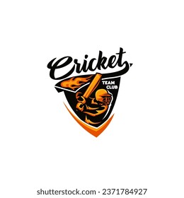 Cricket Academy Sport Player Logo