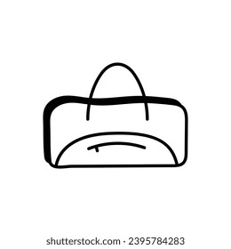 Cricket Bag icon vector stock illustration