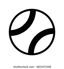 Cricket Ball App Icon Design Vector