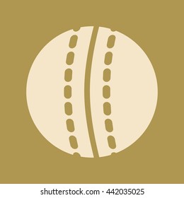 Cricket Ball Icon. 
