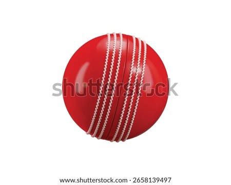 Cricket ball icon 3d render concept of red ball cricket sports icon vector illustration
