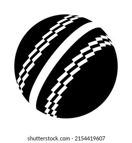 Cricket ball icon, equipment element closeup design, sport object vector illustration .