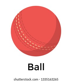 Cricket ball icon in isometric vector