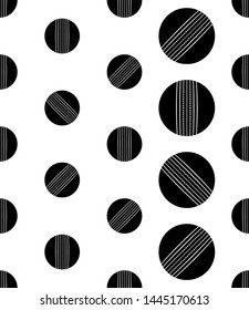 Cricket Ball Icon Seamless Pattern, Leather Cricket Ball Vector Art Illustration