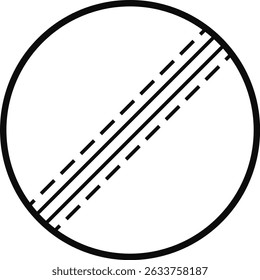 cricket ball icon. Sports equipment symbol. Summer team sports. Summer team sports
