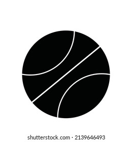 cricket ball icon vector illustration black white design pattern round sports tournament transparent detail lines graphic