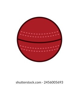 Cricket ball icon vector illustration.