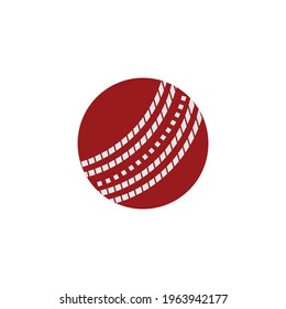 cricket ball icon vector sign symbol