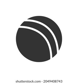 Cricket Ball Symbol. Weißer Hintergrund. Vektorgrafik.