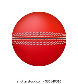 Cricket ball illustration isolated on a white background