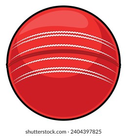 cricket ball illustration vector isolated