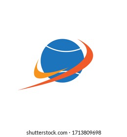 Plantilla de diseño del logotipo de bola de cricket
