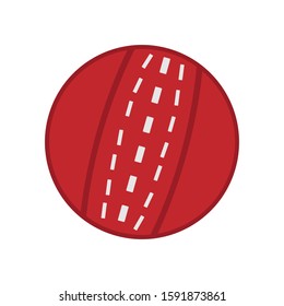 Cricket ball simple illustration clip art vector
