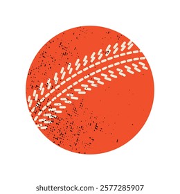 Cricket ball. Sport equipment. Vector illustration.