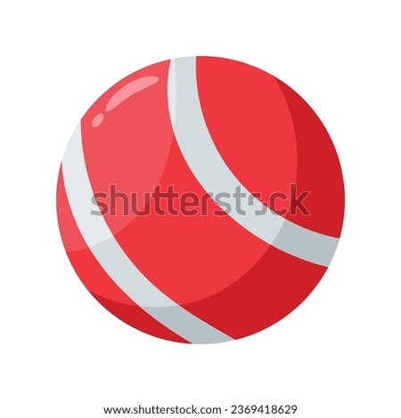 Cricket ball vector colorful stickers Icon Design illustration. EPS 10 File