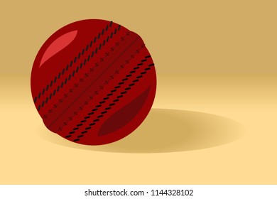 Cricket ball vector illustration