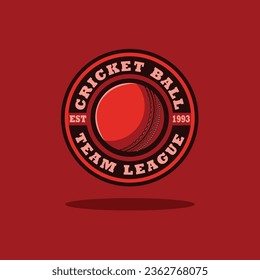 cricket Ball Vector Logo Design