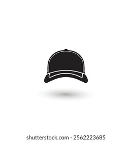 Cricket and Baseball sports cap icon on a white background vector illustration