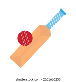 Cricket bat ball Vector Icon which is suitable for commercial work and easily modify or edit it

