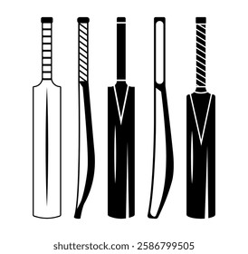 Cricket Bat Clip Art Vector