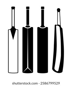 Cricket Bat Clip Art Vector