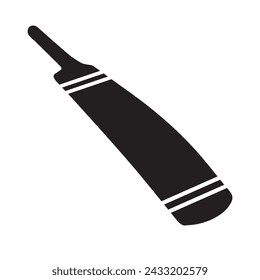 
Cricket bat: Essential sports equipment, crafted from willow, used to strike the ball in the dynamic game of cricket, combining tradition and precision. Vector illustration.