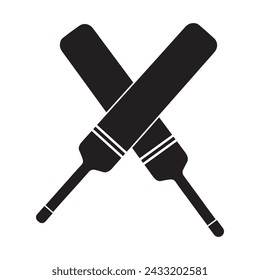 
Cricket bat: Essential sports equipment, crafted from willow, used to strike the ball in the dynamic game of cricket, combining tradition and precision. Vector illustration.